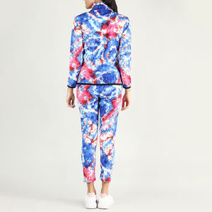 Survêtement de sport à capuche pour femme, personnalisable avec logo par sublimation, haute qualité, nouveau modèle, motif uni, idéal pour l'hiver. - Product Image 2