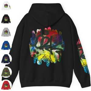 Sudadera con Capucha de Invierno Personalizada con Estampado Creativo, Tonos Vibrantes, Ligera, Cálida, Textura Suave, 100% Algodón, Transpirable y Ecológica - Product Image 5