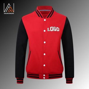 Blouson de baseball unisexe court en laine pour homme, style universitaire, idéal pour l'hiver, vente en gros, pour couple, style Letterman, OEM - Product Image 2