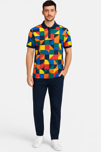 Vêtements de golf personnalisés pour les fabricants, logo, tissu piqué, polo, 97% coton, 3% élasthanne, respirant, t-shirts de golf pour hommes, polos - Product Image 3