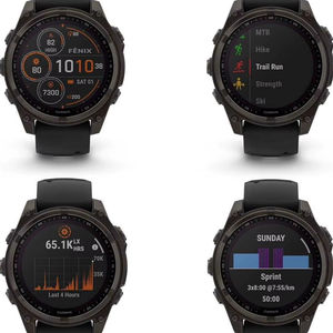 ฟีนิกซ์ 8 แซฟไฟร์ 47 มม. AMOLED สายซิลิโคนสีเทาคาร์บอน GPS - Product Image 1