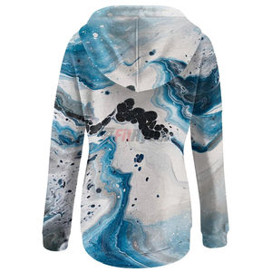 Conjunto de sudadera con capucha de Invierno para mujer con diseño de OEM personalizado, jersey con cuentas, chándal con bordado, sudaderas con capucha personalizadas al por mayor - Product Image 3