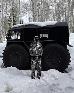 ชุดเสื้อสเวตเตอร์มีฮู้ดโอเวอร์ไซส์พิมพ์ลายพราง DTG ผ้าคอตตอนหรูหราน้ำหนักมากใส่ได้ทั้งชายและหญิง - Product Image 5