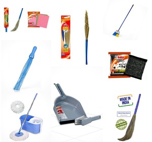 Balai à poussière Gala No Dust Floor avec poils synthétiques et éponge, ensemble de brosses et pelle anti-adhérentes - Product Image 1