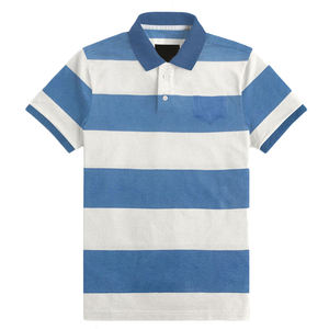 เสื้อโปโลของผู้ชายเสื้อโปโลผ้าคอตตอนพิมพ์ลายปักโลโก้กำหนดเองแห้งเร็วเสื้อยืดกอล์ฟแบบกำหนดเอง - Product Image 1