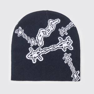 Gorro de Invierno de Lana Acrílica 100% Tejido Personalizado al por Mayor, Gorro de Punto Liso ODM/OEM para Hombre y Mujer para Mantener el Calor, Gorro de Jacquard - Product Image 2