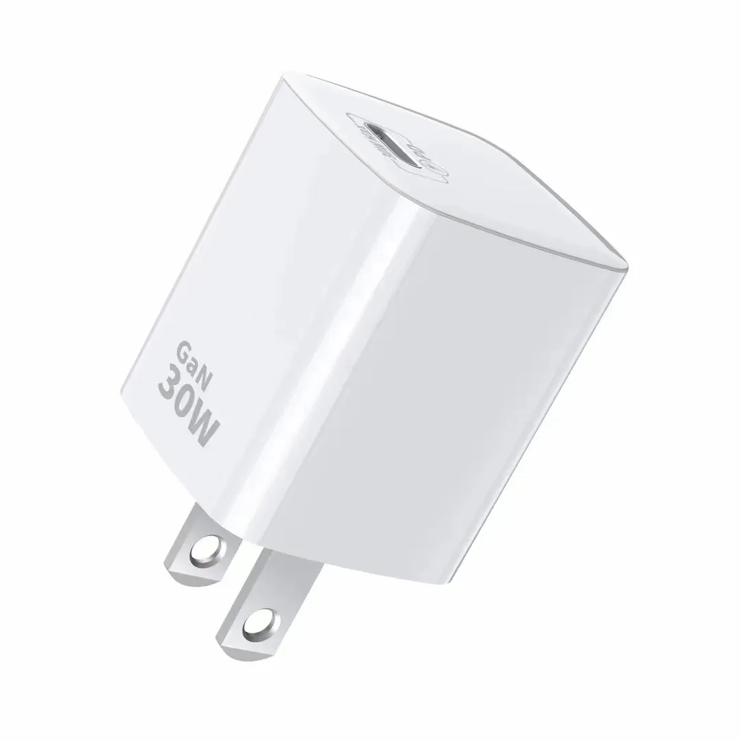 2024 Mới Đến Biểu Tượng Tùy Chỉnh 30W Gan Loại C USB Nhanh Chóng Sạc USB Tường Adapter 20W Một USB-C Trắng Sạc Cho Điện Thoại