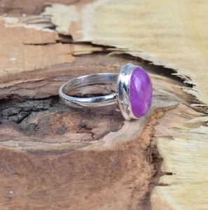 Rose arc-en-ciel pierre de lune 925 argent Sterling pierre précieuse bague forme ovale bijoux faits à la main juin pierre de naissance cadeau pour anniversaire - Product Image 3