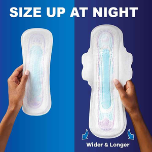 Almohadillas sin perfume ultrafinas siempre para mujer, tamaño 1, alas de absorción regulares, estilo diario, 44 unidades x 3 paquetes (132 unidades en total) - Product Image 5