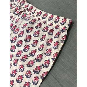 กางเกงขาสั้นผ้าฝ้ายพิมพ์ลายบล็อก 100% - ไซส์ใหญ่ เอวกลาง ระบายอากาศได้ดี พร้อมลวดลายตกแต่ง - Product Image 1
