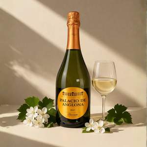Vino Espumoso Blanco Palacio de Anglona Airen & Tempranillo 10.5% ABV, Vino Espumoso Español 750ml - Product Image 3