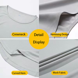 Vente en gros sur mesure Chemises de gymnastique, de fitness, de musculation, d'athlétisme, vêtements de sport à dos nageur, débardeur pour hommes - Product Image 3