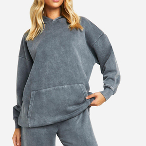 Sudadera con Capucha Larga de Punto para Mujer, Nueva Moda de Invierno, con Insignia, al por Mayor a Bajo Precio, Sudaderas con Capucha Elegantes para Mujer - Product Image 3