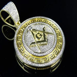 จี้เพชรชุบทองคำขาว ดีไซน์สั่งทำพิเศษ เงินแท้ S925 ประดับเพชรเต็มชิ้น สไตล์ฮิปฮอป สำหรับผู้ชาย ผู้หญิง งานปาร์ตี้ สร้อยคอแฟชั่น - Product Image 1