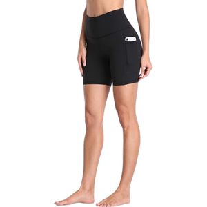 Shorts de Yoga para Mujer, Cintura Alta, Sin Costuras, Efecto Levanta Glúteos, Secado Rápido, Elásticos en 4 Direcciones, Transpirables, para Gimnasio y Entrenamiento, Diseño Sólido Personalizado - Product Image 2