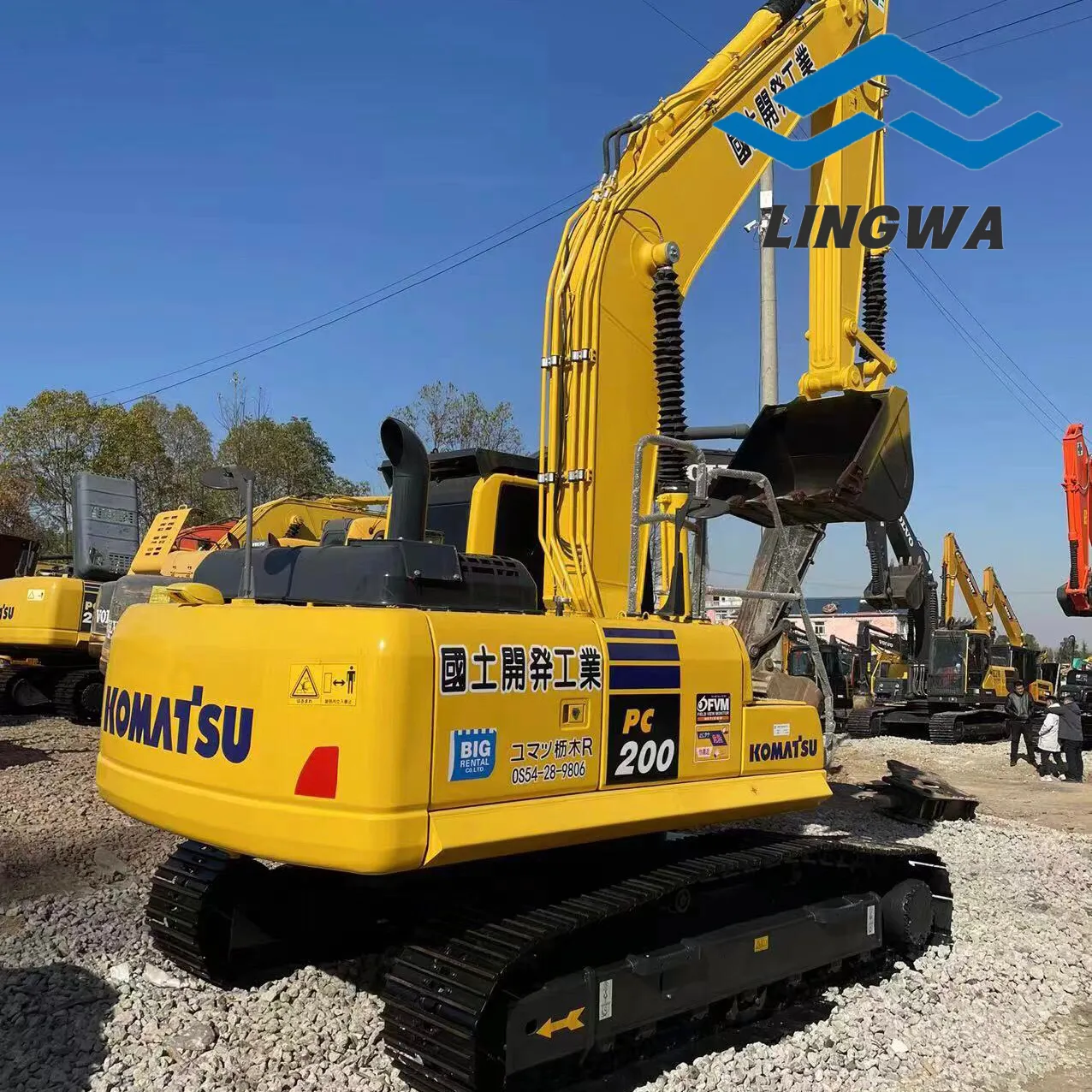 Kullanılmış ekskavatör Komatsu 200-8 220 PC240 orijinal japonya 20ton paletli ekskavatörler stokta satılık iyi durumda