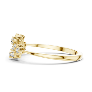 Anillo Floral con Diamante Cultivado en Laboratorio, 0.166 CT, Claridad VVS-VS, Oro de 18K, 14K, 10K y Plata 925, Oro Rosa, Amarillo y Blanco - Product Image 6