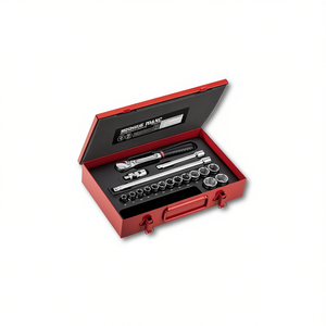 Usag 18-Piece Assorted Socket Set in Sheet Steel <b>Box</b> with Hexagonal Sockets - Product Image 2