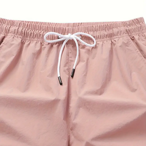 Pantalones cortos informales para hombre con bolsillos con cordón Color sólido Ligero y ecológico para deportes de verano y ropa de vacaciones - Product Image 4