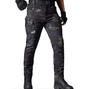 Pantalon tactique léger en coton pour hommes, pantalon cargo de chasse, imprimé sur mesure, taille moyenne ample, avant plat, style décontracté pour la chasse - Product Image 4