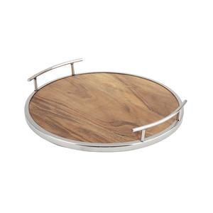 Plateau en aluminium rectangulaire de luxe finition en laiton antique organisateur de table de dessus de maison plateau décoratif prix de gros artisanat en métal - Product Image 3