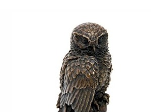 รูปปั้นนกฮูกทำมือรูปปั้นนกสไตล์วินเทจตกแต่งสวนด้วยทองสัมฤทธิ์อุปกรณ์ตกแต่งสวน - Product Image 3