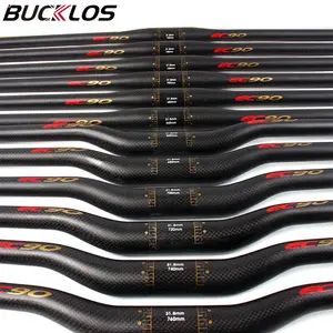 BUCKLOS OEM/ODM Manubrios Mtb 24.5/31.8mm Bike Flat Riser Handle Bar Bicycle Parts Cycle Carbon Fiber Handlebar