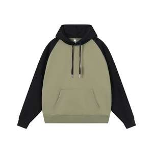 Streetwear surdimensionné unisexe 550gsm pull-over en éponge française grande taille à la mode pour hommes sweat à capuche Boxy de luxe uni à épaules tombantes - Product Image 4