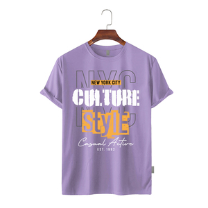 Men's 2026 <b>Fall</b> Plus Size Knitted Solid 100% Cotton Breathable Anti-Wrinkle Eco-Friendly Casual Short Sleeve <b>T</b>-<b>Shirts</b> Front - Product Image 6