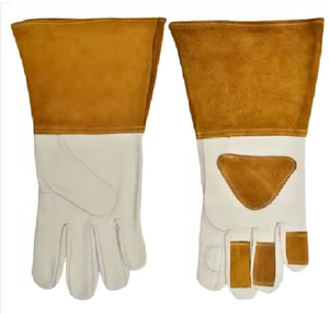 Gants de soudage Tig vendre des gants de travail cuir de vachette de haute qualité résistant à la chaleur protection peau de chèvre argon sécurité - Product Image 6