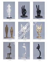 Figurine de chien assis en aluminium, style pop art, faite à la main, décoration d'intérieur, statue avec taille personnalisable, design écologique et artistique