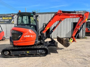 Excavatrice multifonctionnelle KUBOTA K080-4 de 8 tonnes, d'origine japonaise, d'occasion, modèle U56-5, mini-excavatrice sur chenilles de 5 tonnes, certifiée CE, moteur Kubota neuf. - Product Image 3