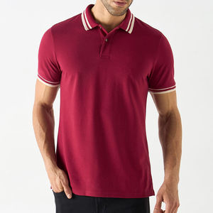 เสื้อโปโลแขนสั้นสำหรับนักธุรกิจชายเสื้อโปโลผ้าฝ้ายออกแบบได้ตามต้องการสำหรับฤดูร้อน - Product Image 1