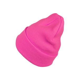 High Quality Luxury Cuffed Thick Acrylic 3D Embroidery Custom Color Unisex Slouchy Winter Hat <b>Knitted</b> <b>Beanie</b> - Product Image 2