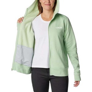 <b>Top</b> Selling Plus Size Women's Winter Zipper Hoodies 360g Cotton Fabric Breathable Comfortable Fit Front Custom Wholesale Hoodies - Product Image 6