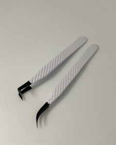 Pince à épiler antistatique à pointe droite incurvée en acier inoxydable pour Extension de cils outils de maquillage en gros pince à épiler - Product Image 3
