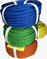 Cordon de pêche torsadé en PE à 3 brins de haute qualité 8 mm, modèle Master HDPE, marque MULTIROPES, fournitures marines, emballage, protection UV, ISO