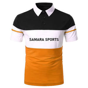 Polos de hombre tejidos OEM al por mayor, Polo informal de manga corta con botones, camisetas clásicas de golf - Product Image 1