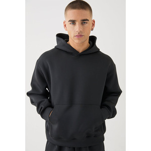 Nouveau modèle de survêtement à capuche solide et lourd en molleton de coton pour hommes - Product Image 3