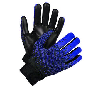 Proveedor de Guantes de Fútbol de Látex Negro y Naranja para Todo Clima, Control Profesional, Corte Negativo, Inyectados con Silicona - Product Image 5