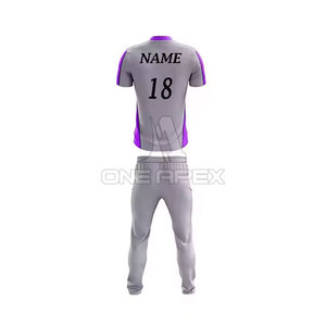 Ropa deportiva precio barato al por mayor logotipo personalizado impresión nuevo diseño Cricket uniforme en varios colores - Product Image 3