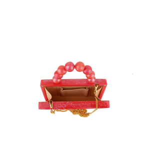 Bolso de mano de resina, bolsos de mano para mujer, Mini bolsos para mujer y pieza de diseño de flores de latón, el mejor embalaje, producto en oferta - Product Image 3