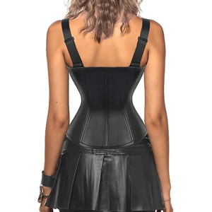 Vente en gros 2026 – Corsets gothiques en cuir sur mesure pour femmes – Conception haut de gamme confortable avec boutons et dentelle sans couture – Toutes saisons - Product Image 6