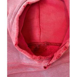 Sweat à capuche personnalisé lourd 400GSM 500 GSM épais délavé lavé au soleil 100% coton Style vintage avec fermeture à glissière-Up taille XS - Product Image 4