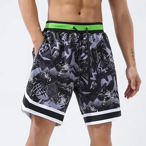 Pantalones cortos deportivos de moda sublimados con logotipo personalizado profesional de fábrica, pantalones cortos de baloncesto transpirables de secado rápido para hombre - Product Image 5
