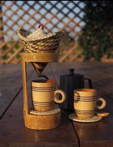USING CHERRY WOODEN Nordic Style Coco Palm Wooden Tea Set with Pot and Tray Custom logo Coconut Wood <b>Teapot</b> and Cup Sets - Product Image 3