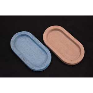 Lot de 2 Plateaux Décoratifs Ovales Microtopping en Béton - Product Image 2