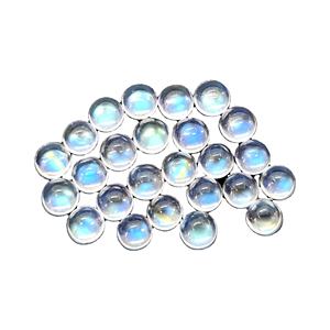 Cabujones redondos de piedra lunar azul de todas las formas y tamaños cortados en pedidos personalizados a precios al por mayor en todos los demás tipos de gemas naturales - Product Image 1