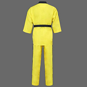 Uniformes de Taekwondo para Hombre al por Mayor, Conjuntos de Uniformes de Artes Marciales OEM en Oferta, Manga Larga de Algodón, Logotipo Frontal, Secado Rápido, Transpirable, Alta Calidad - Product Image 5