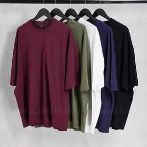 T-shirt pour homme en coton péruvien personnalisé, col rond, coupe classique, poids lourd, uni, décontracté, écologique, respirant, grande taille - Product Image 2